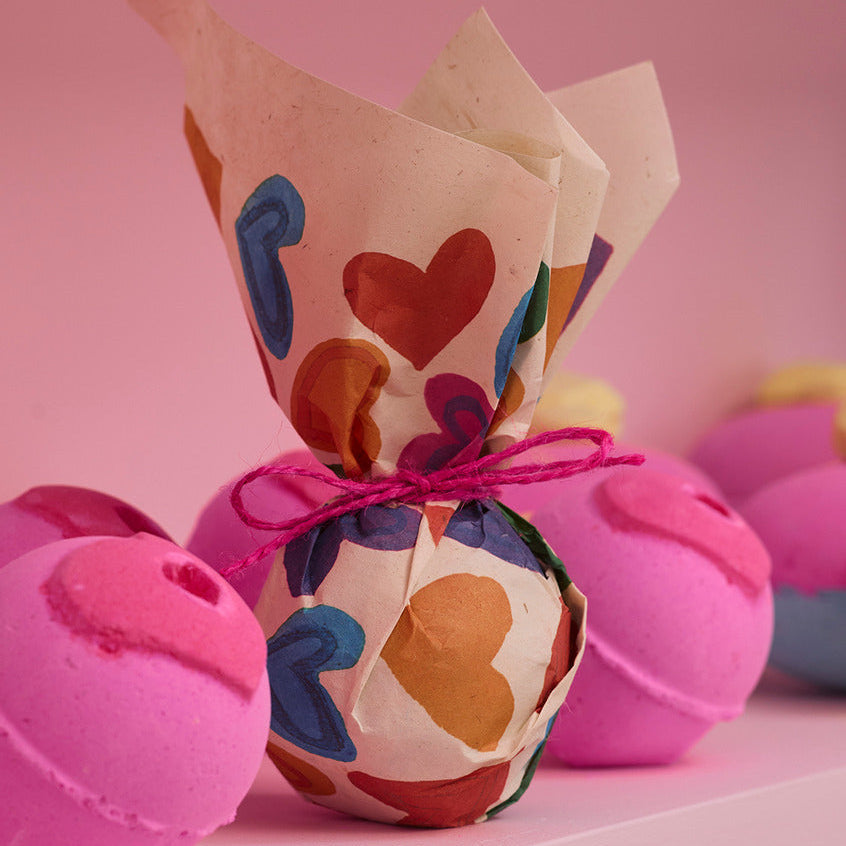 Rainbow Hearts Lokta Wrap