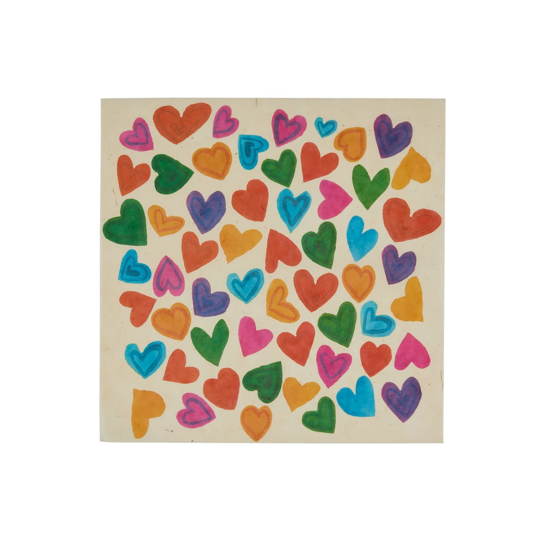 Rainbow Hearts Lokta Wrap