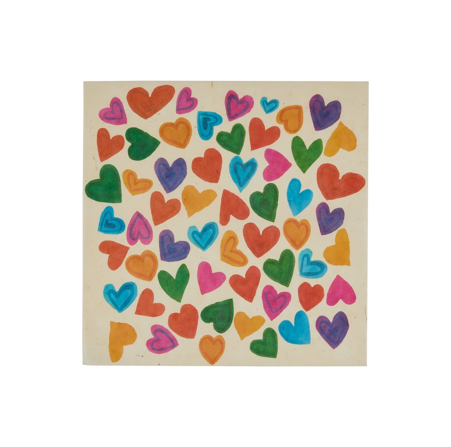 Rainbow Hearts Lokta Wrap