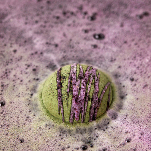 Blueberry matcha Oat Latte